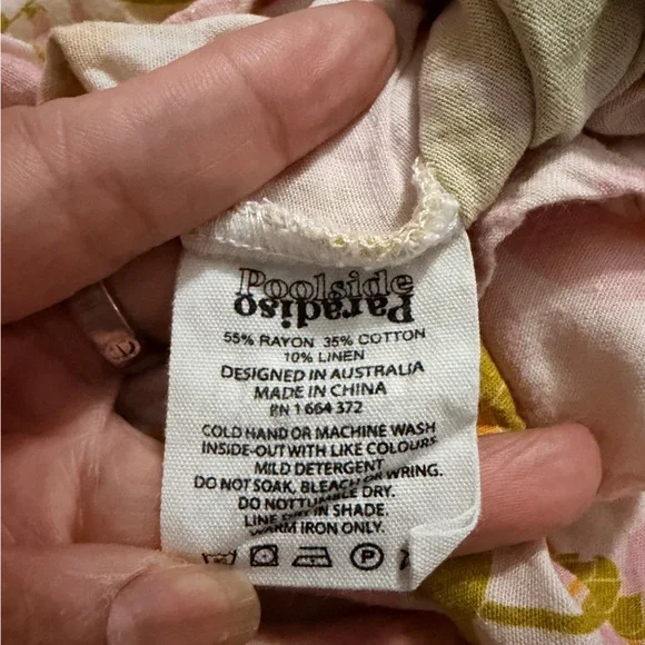 Poolside Paradiso floral dress with adjustable strap XL - Picture 5 of 6